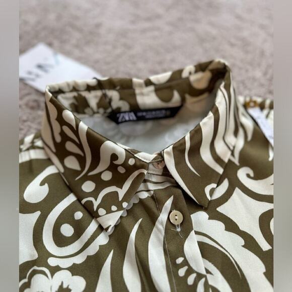 ZARA PRINTED SHIRT - SIZE M - BRAND NEW WITH TAG - Picture 13 of 15